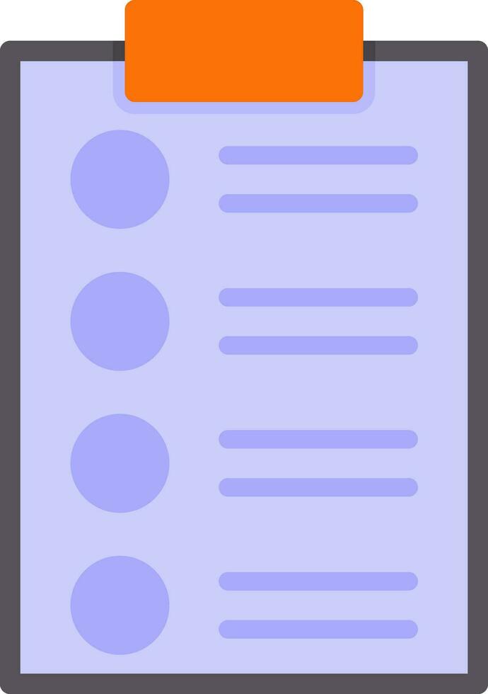 List Vector Icon Design