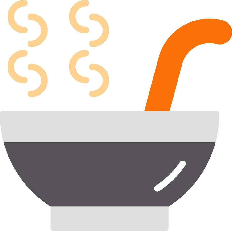 Hot Soup Vector Icon Design