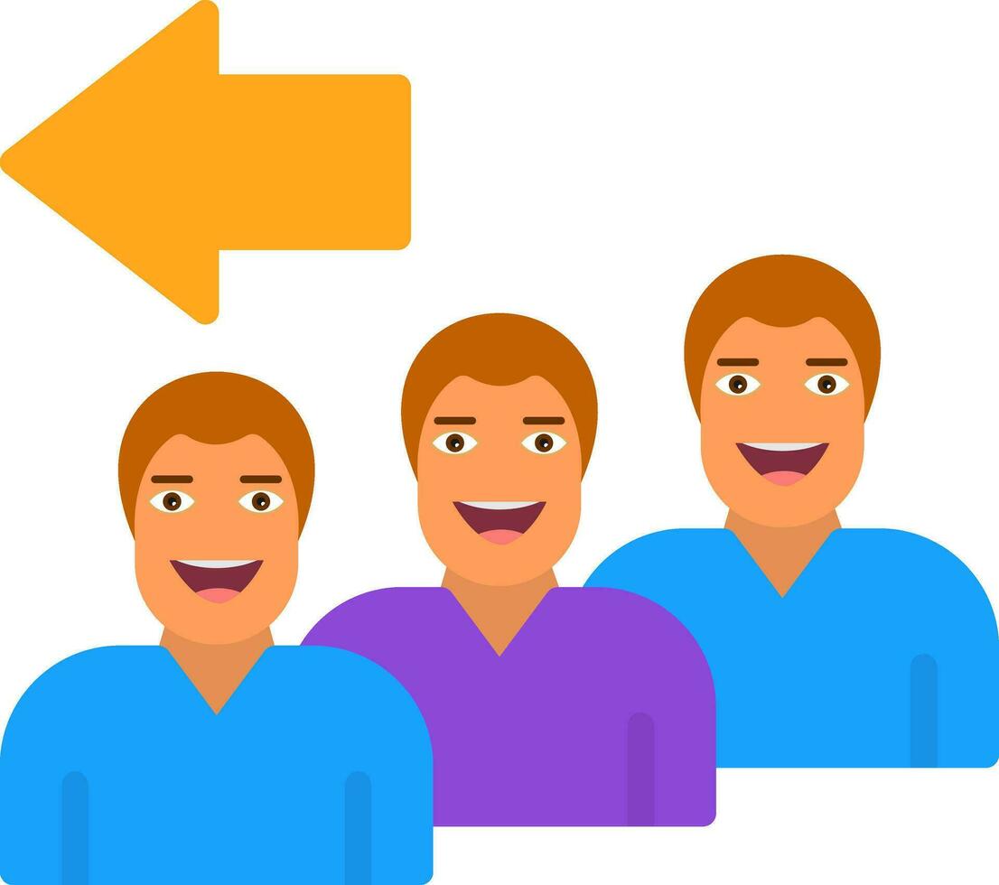 Queue Vector Icon Design