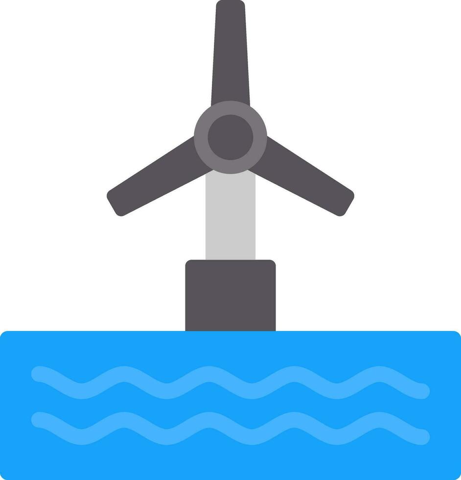 diseño de icono de vector de turbina