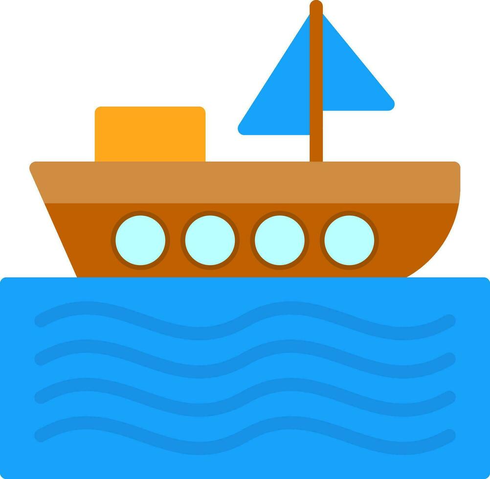 diseño de icono de vector de barco