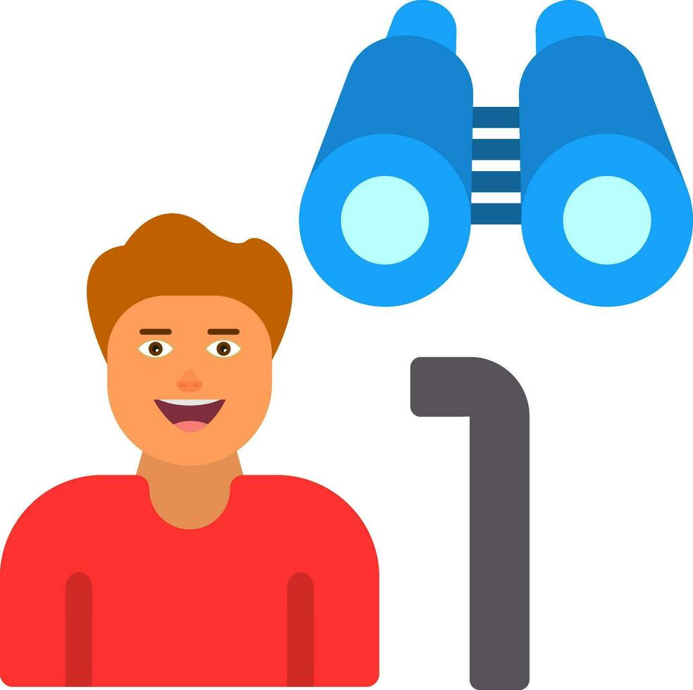 Hiker Vector Icon Design