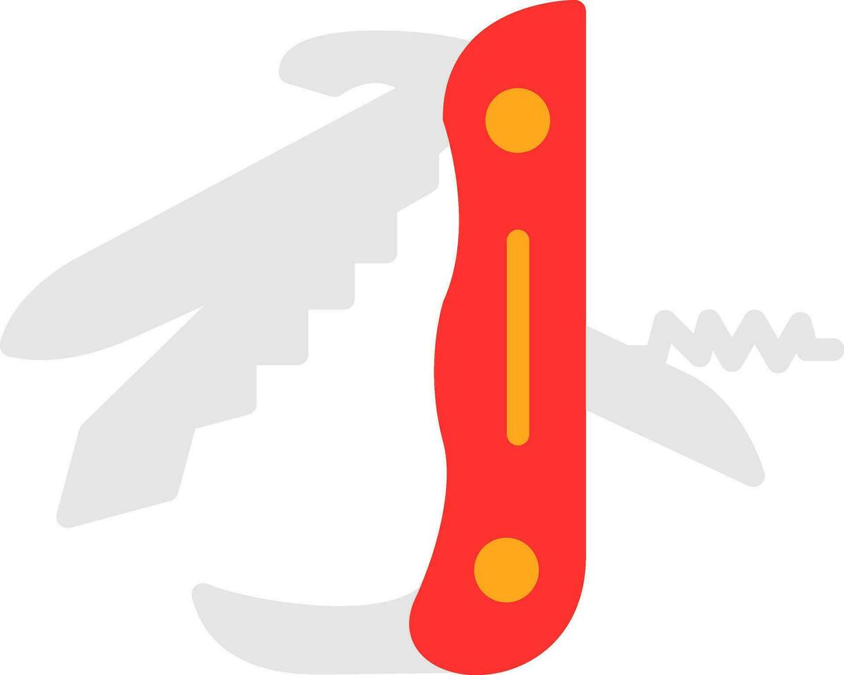 Swiss Army Knife Vector Icon Design