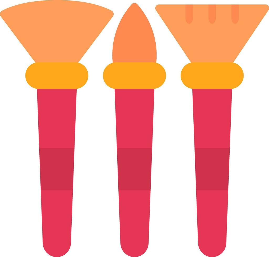 diseño de icono de vector de pinceles de maquillaje