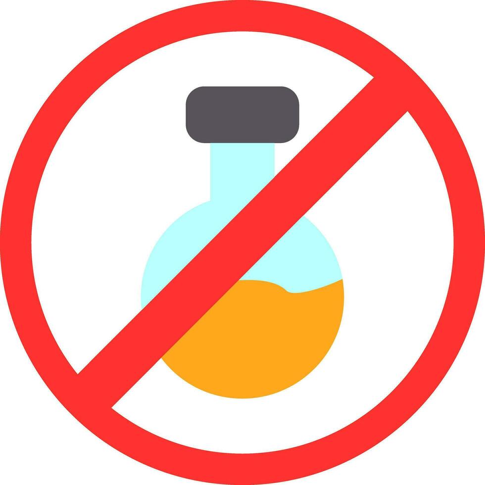 No Chemical Vector Icon Design