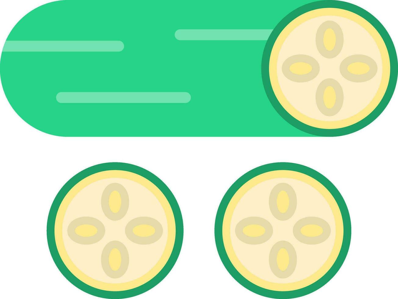 Cucumber Vector Icon Design