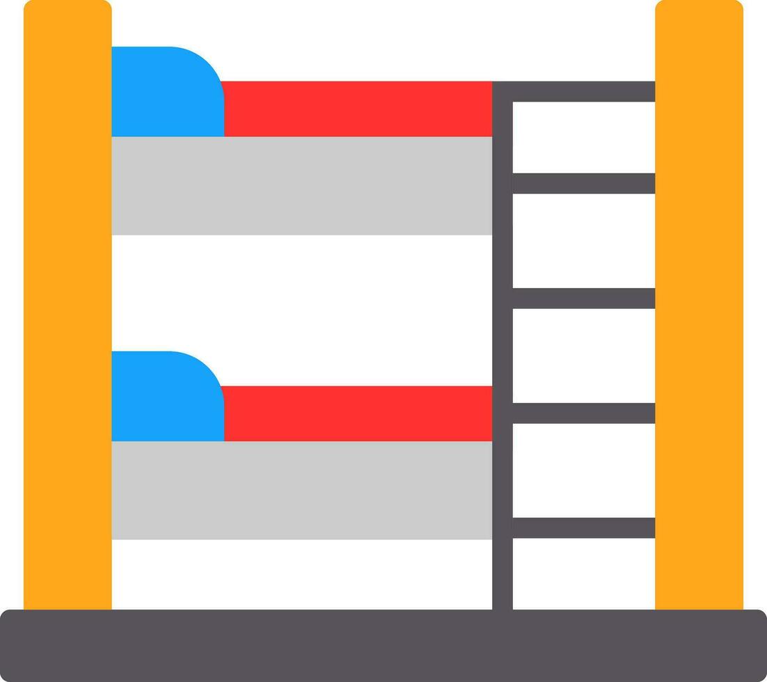 Bunk Bed Vector Icon Design