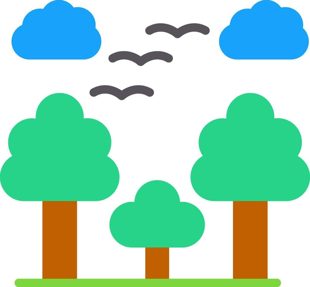 diseño de icono de vector de bosque