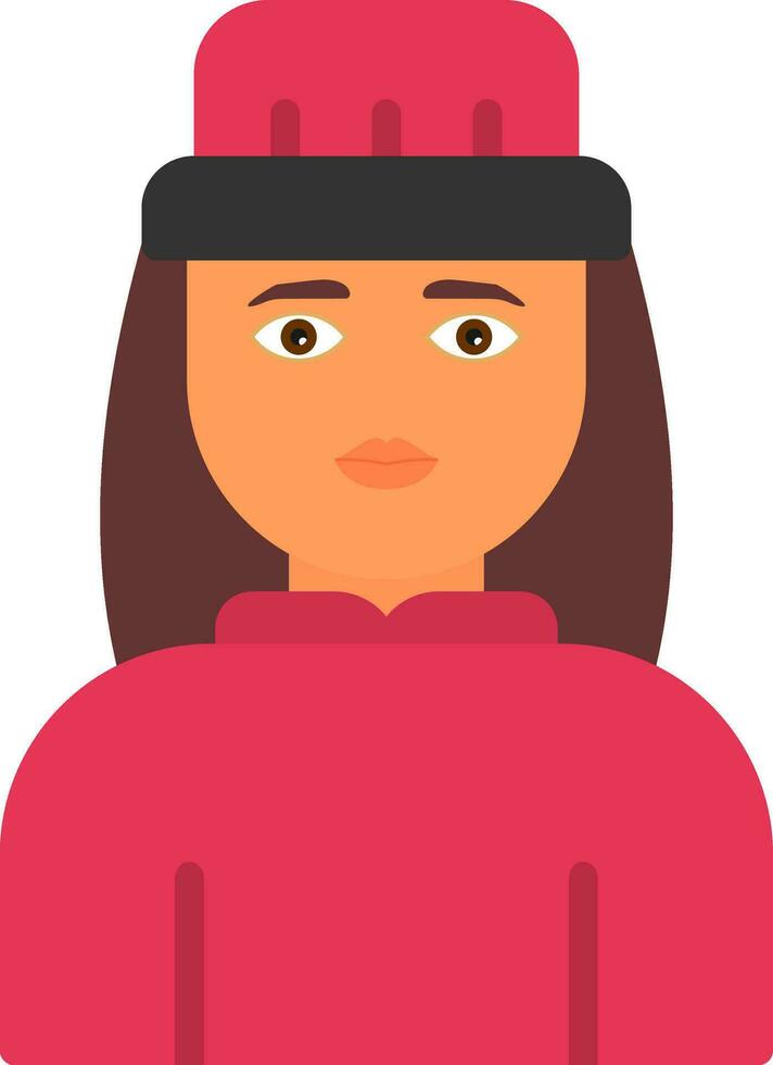 Tour Guide Woman Vector Icon Design