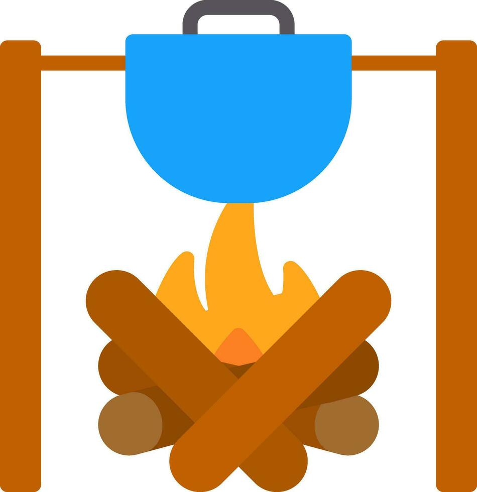 Outdoor Meal Vector Icon Design