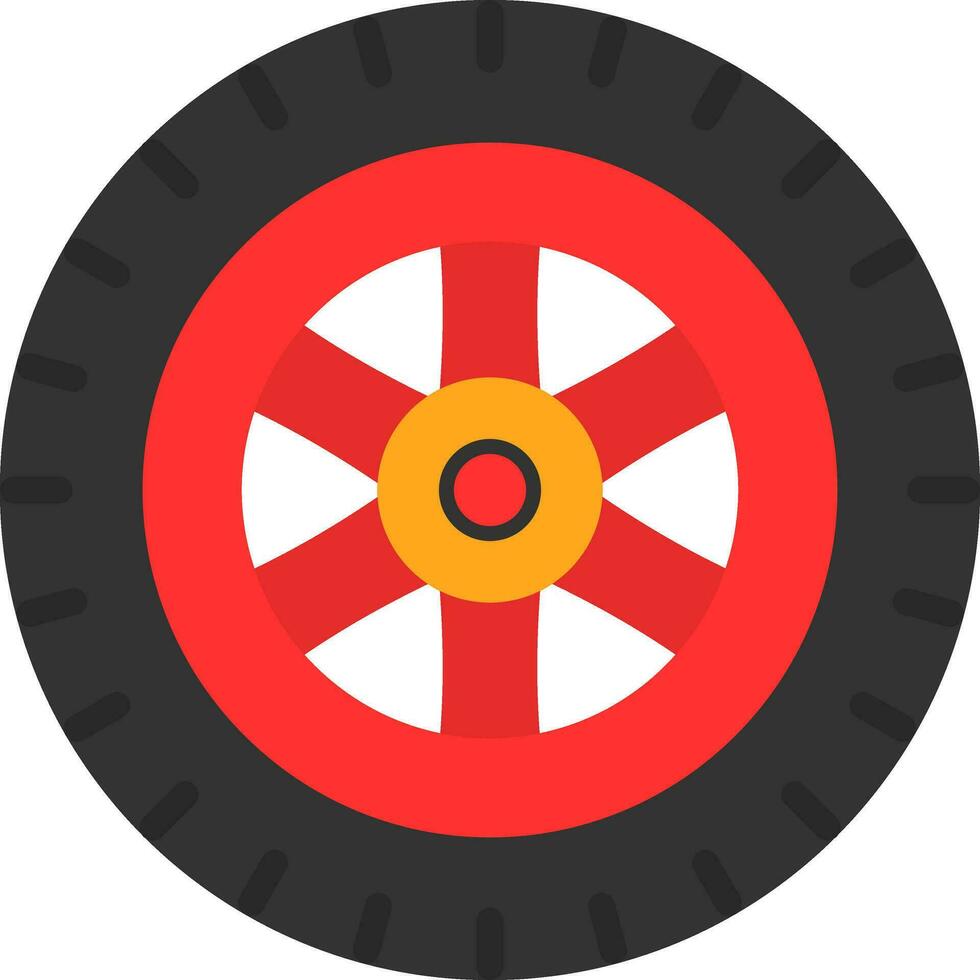 Tire Vector Icon Design