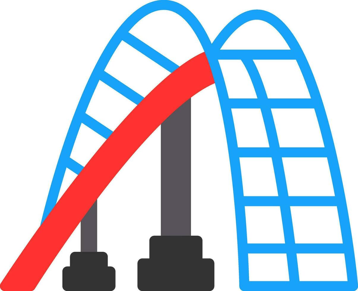 Roller Coaster Vector Icon Design