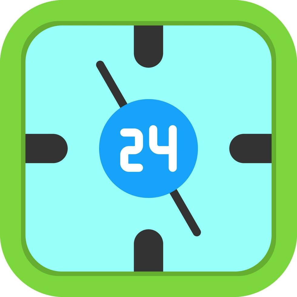 24 Hours Vector Icon Design