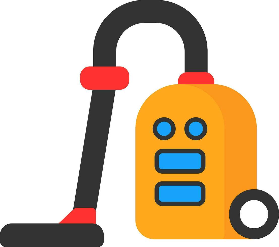 Vacuum Cleaner Vector Icon Design