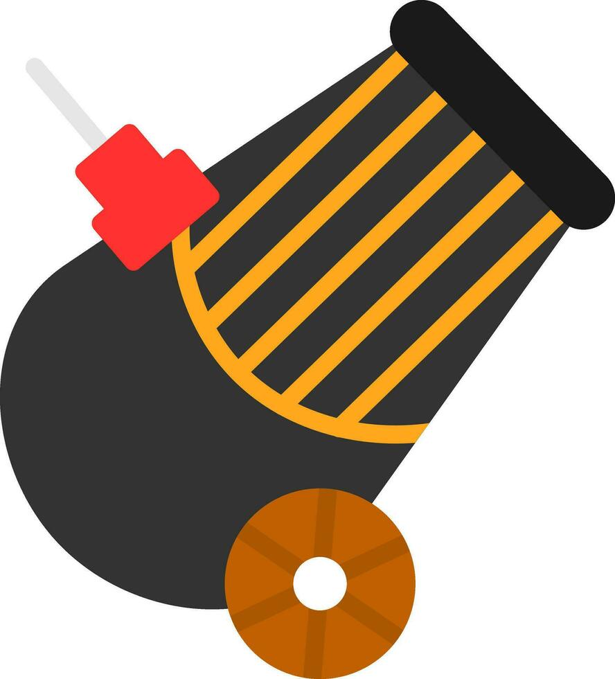 Circus Canon Vector Icon Design