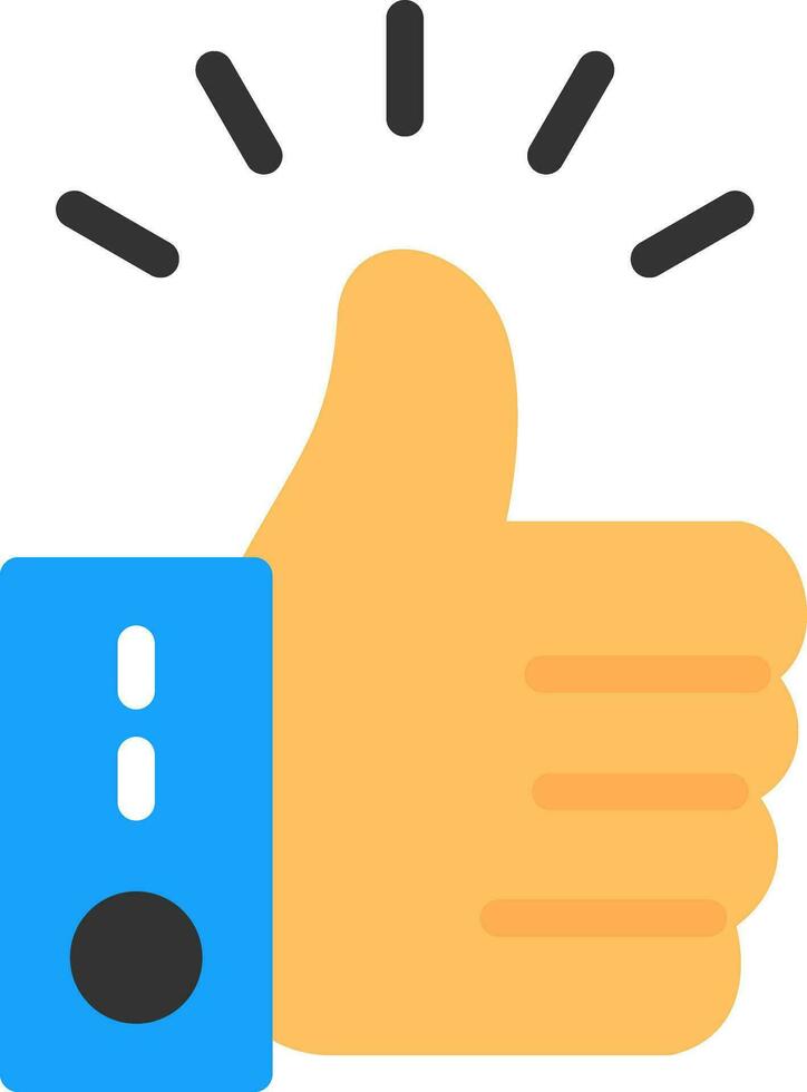 Thumbs Up Vector Icon Design