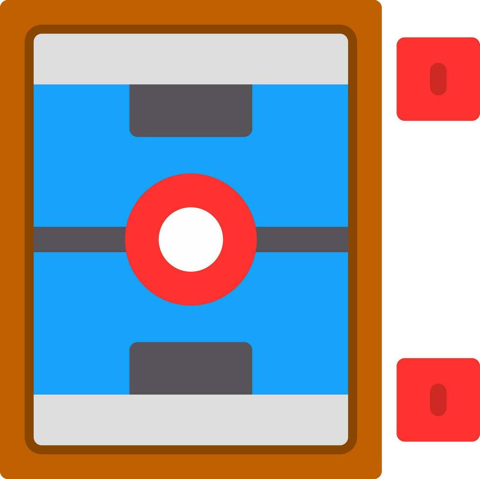 Air Hockey Vector Icon Design