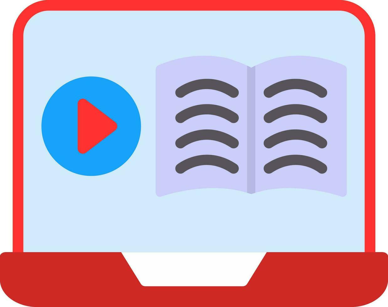 Online Course Vector Icon Design