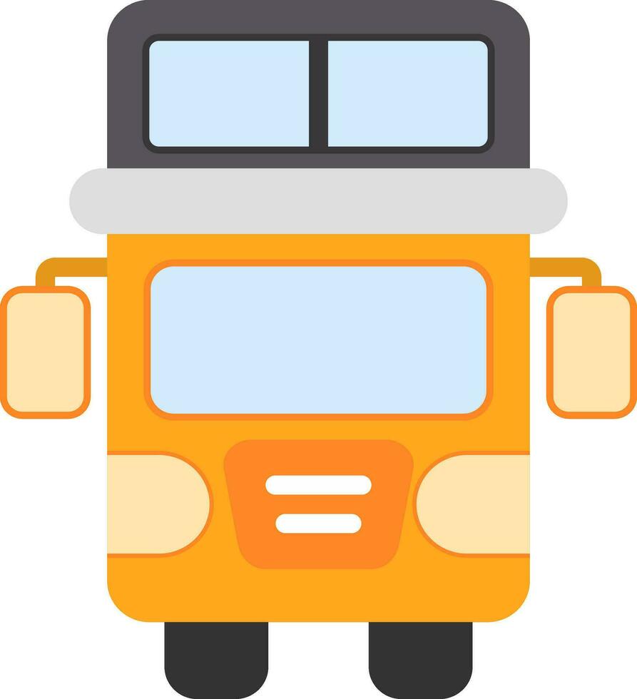 diseño de icono de vector de autobús de dos pisos