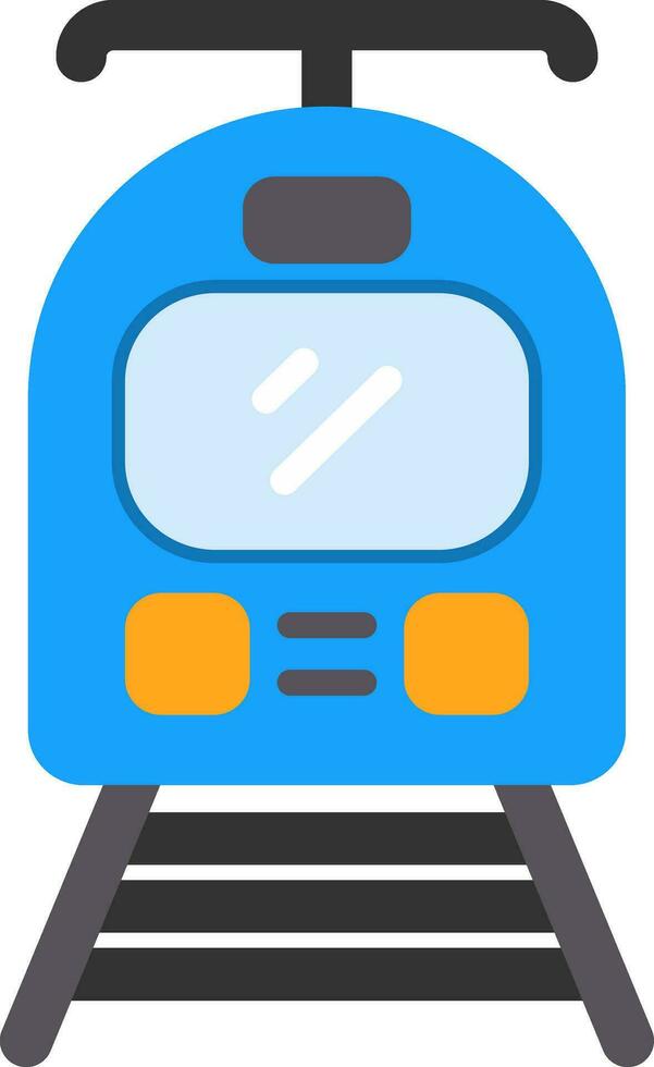 Tram Vector Icon Design