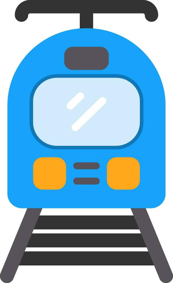 Tram Vector Icon Design