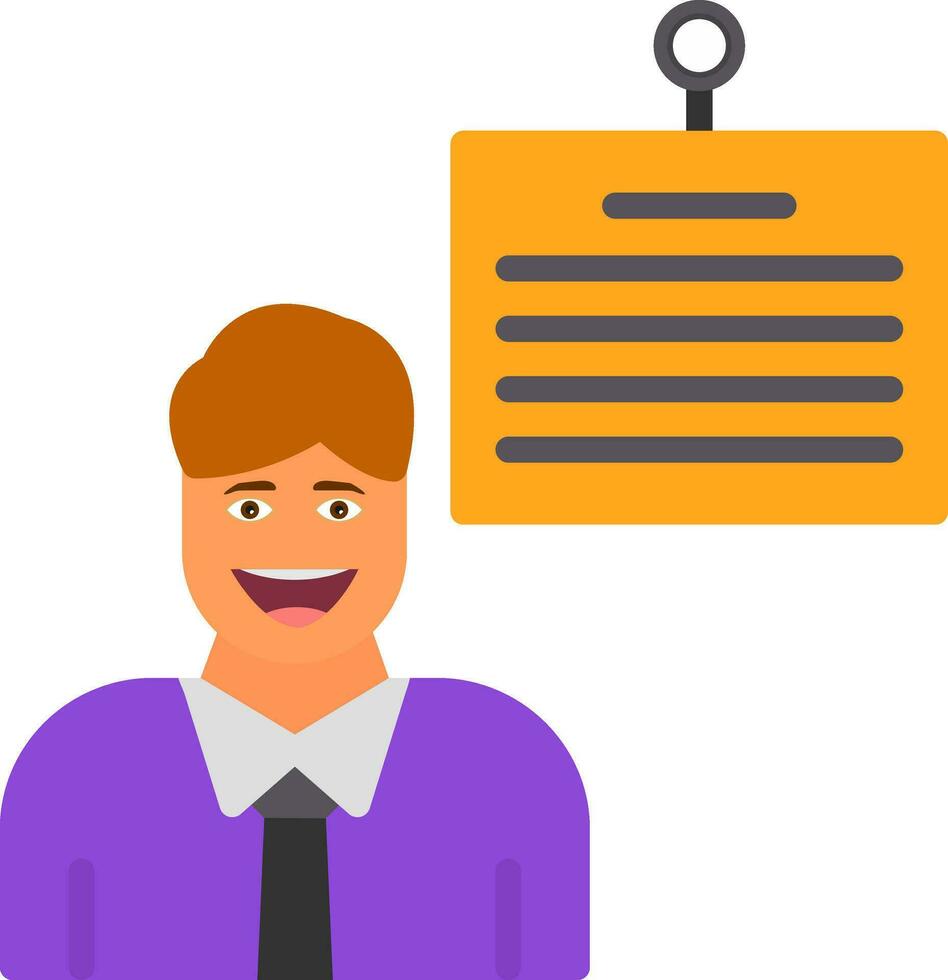 Teacher Vector Icon Design