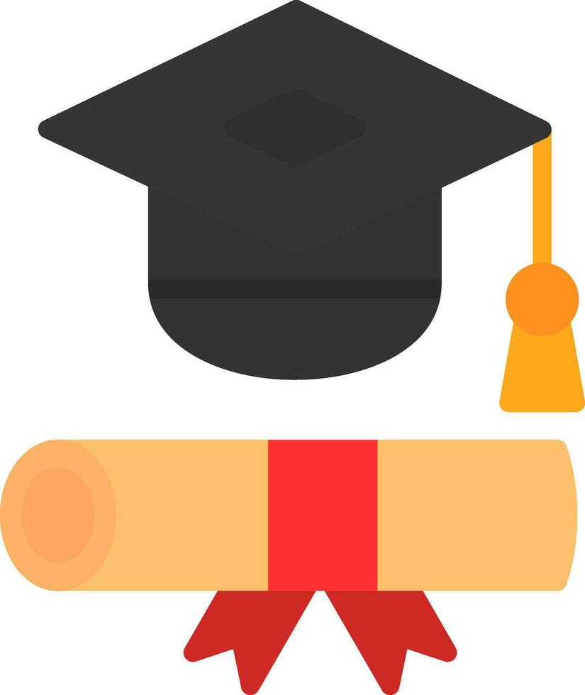 diseño de icono de vector de toga de graduación