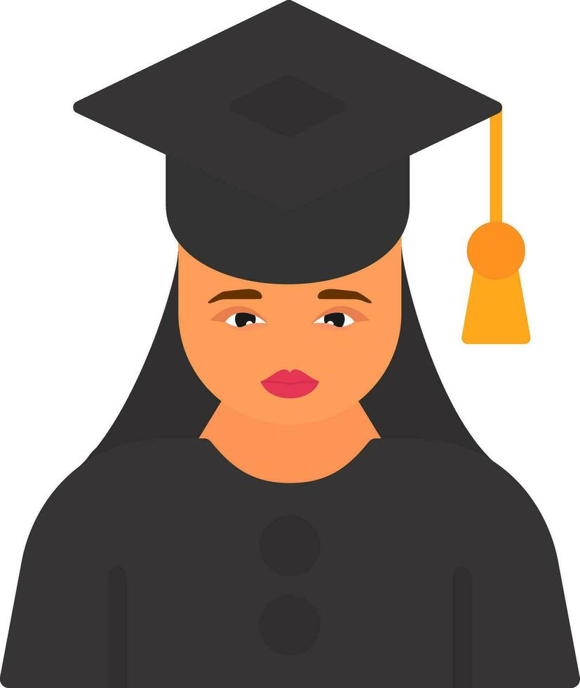 diseño de icono de vector de mujer graduada