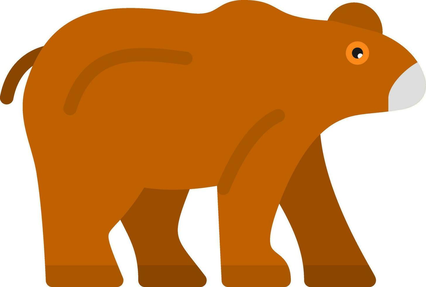 diseño de icono de vector de oso