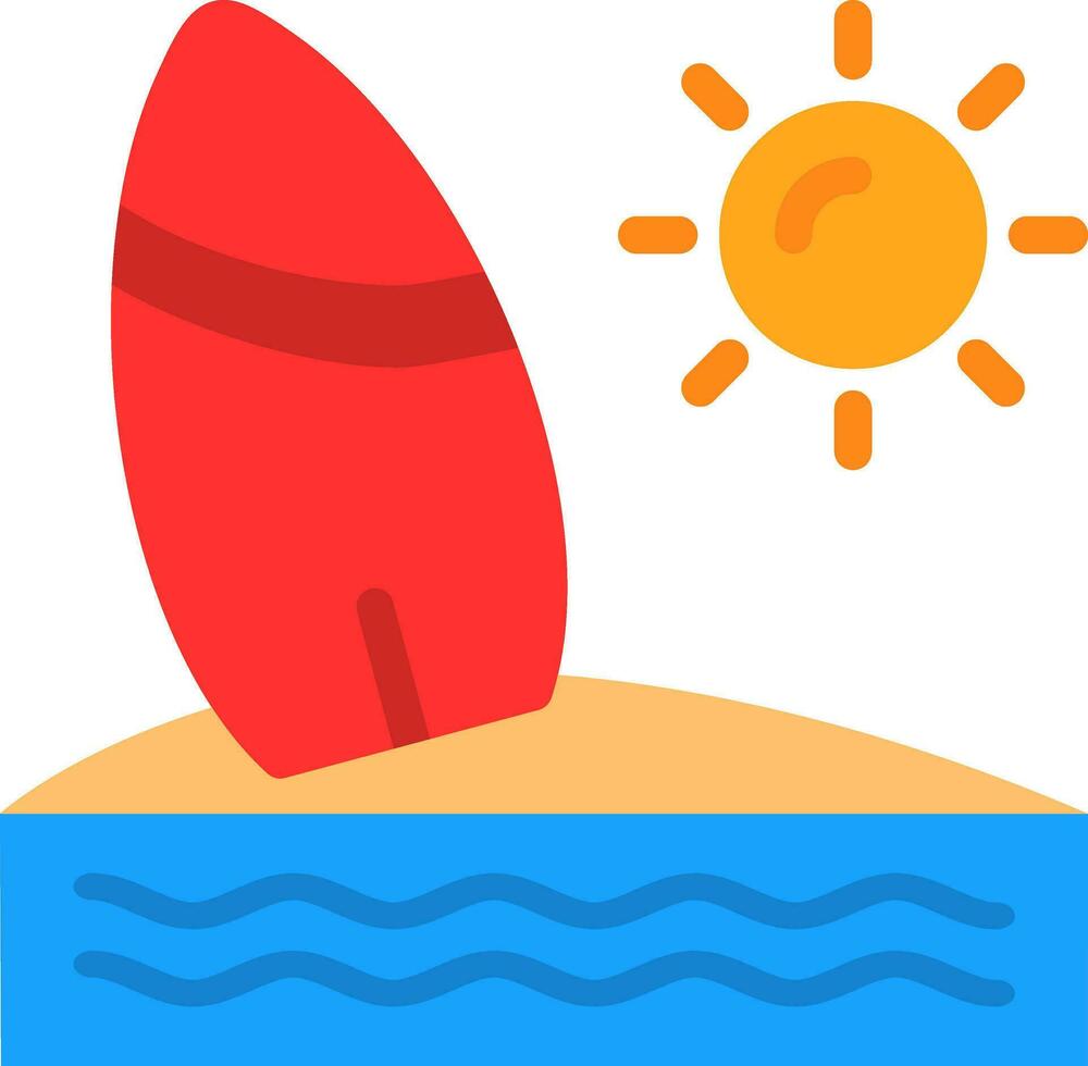 Surf Vector Icon Design