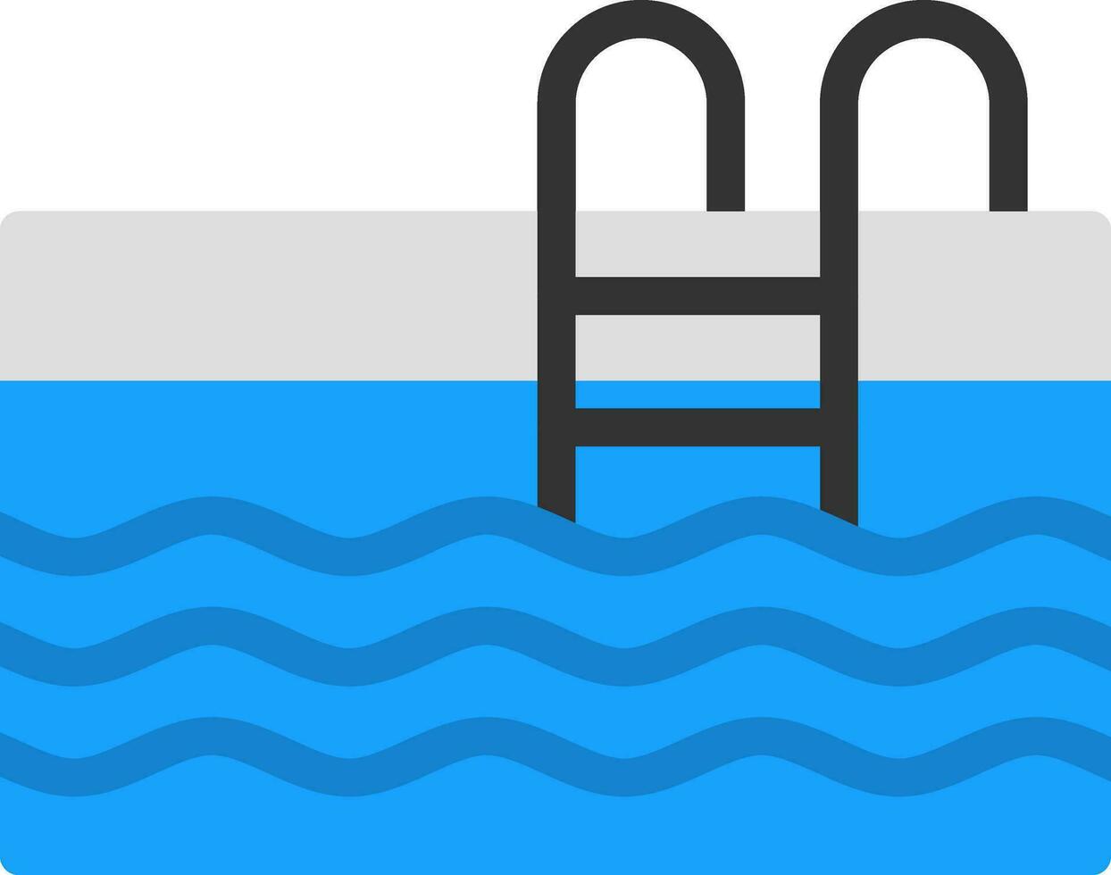 Swimming Pool Vector Icon Design