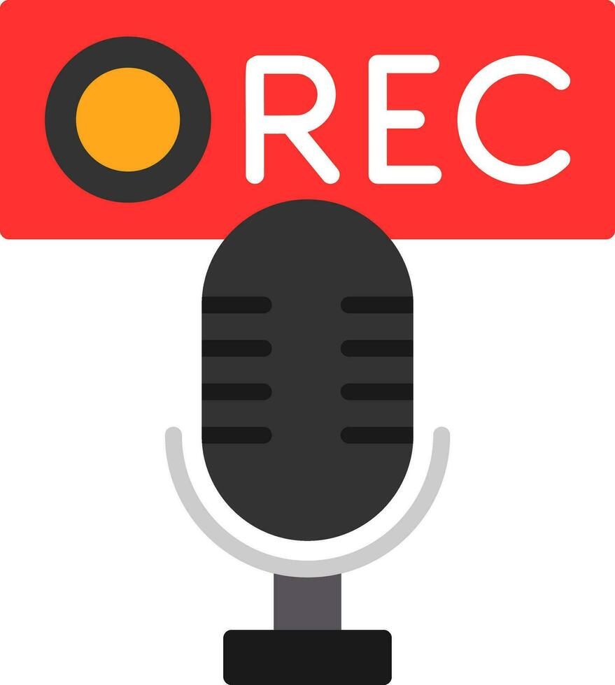 Recording Vector Icon Design