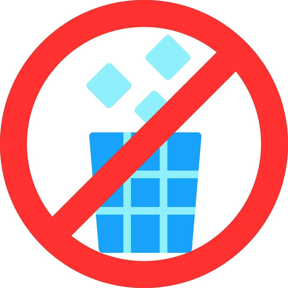 No Littering Vector Icon Design