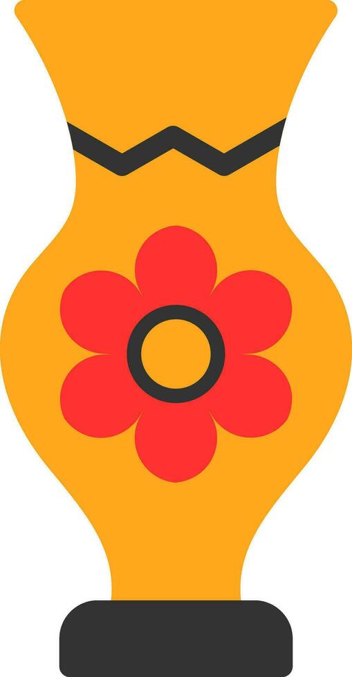 diseño de icono de vector de florero