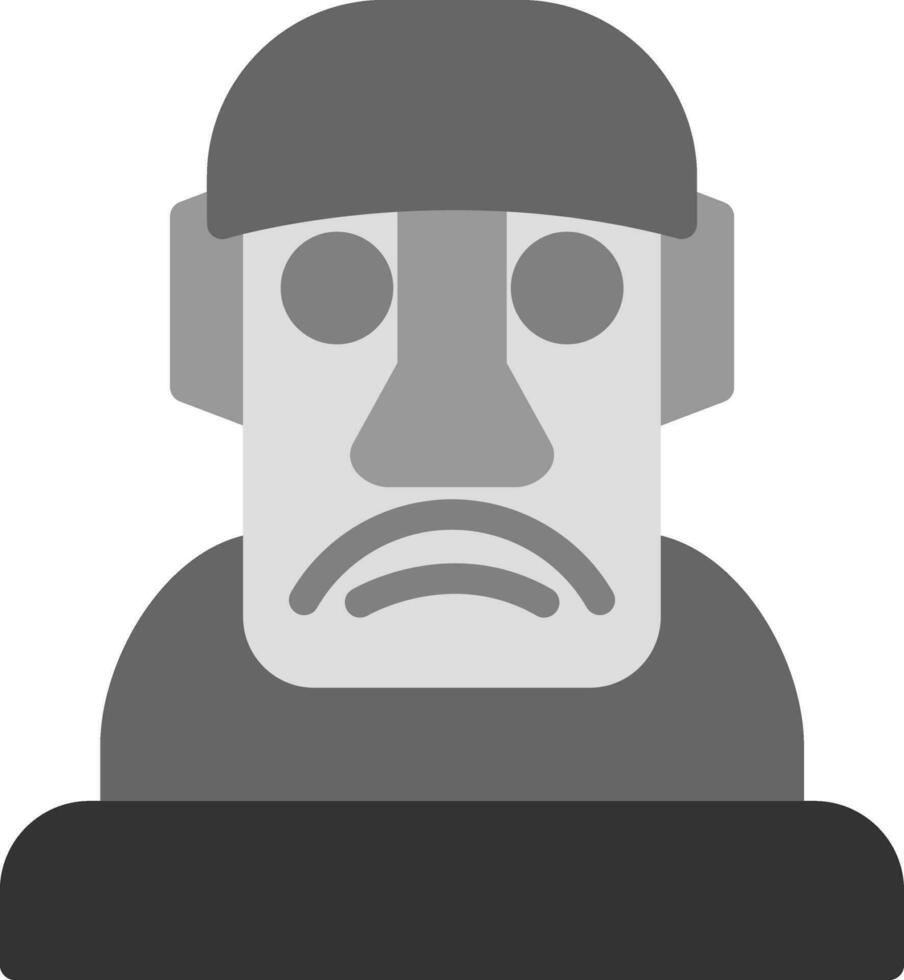 diseño de icono de vector moai