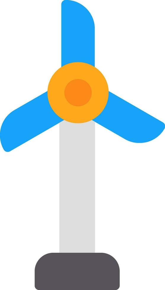 Wind Turbine Vector Icon Design