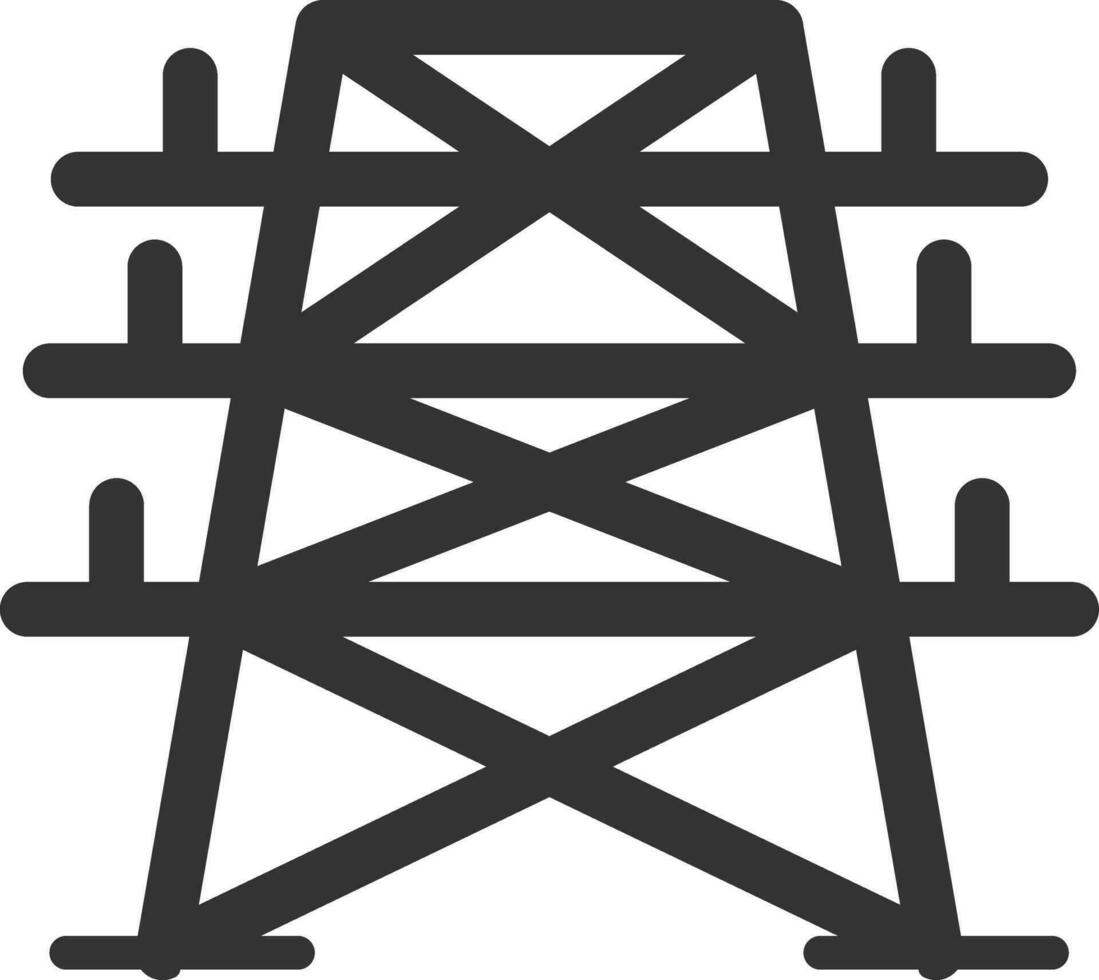 Electric Tower Vector Icon Design