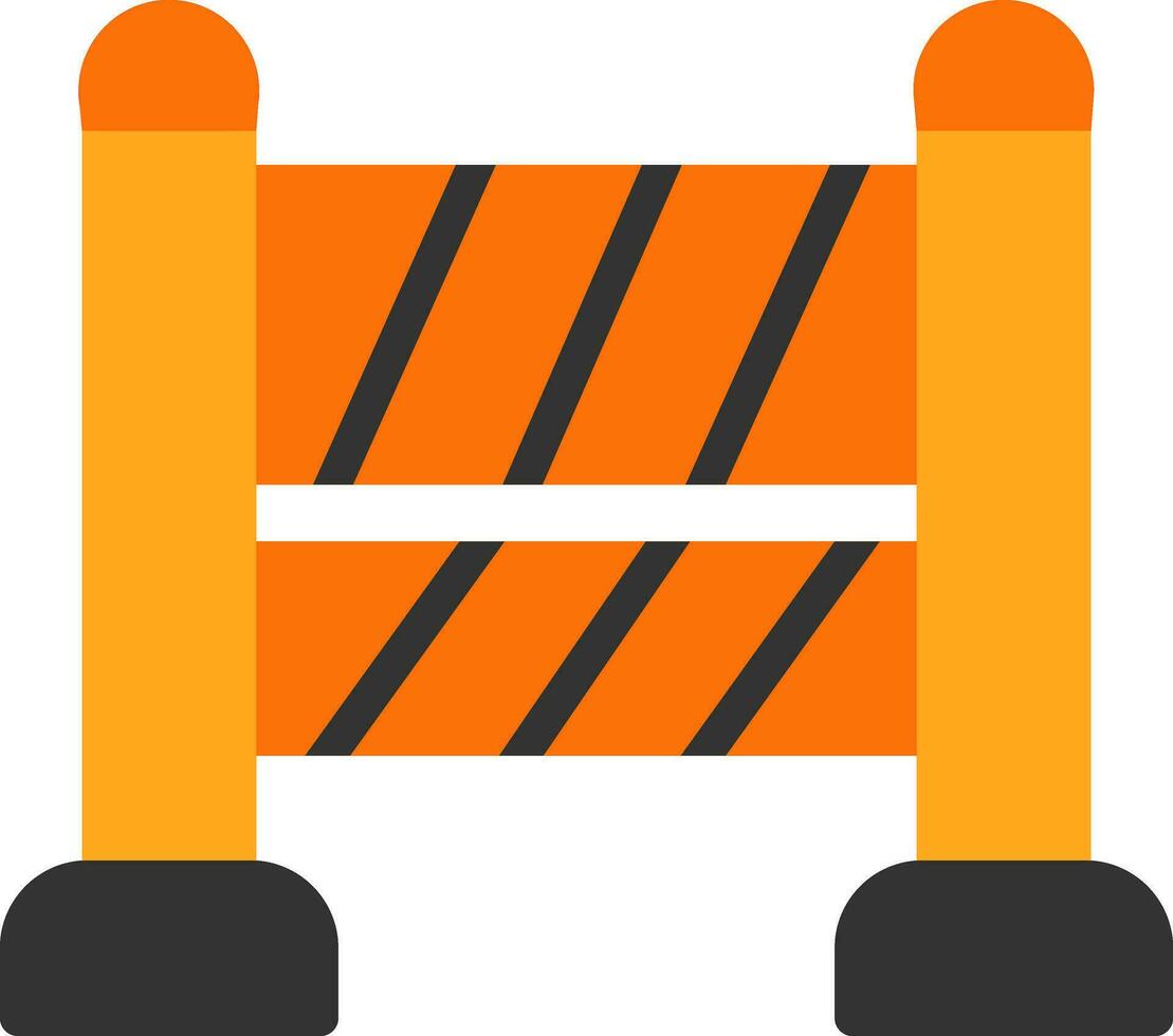 Road Block Vector Icon Design