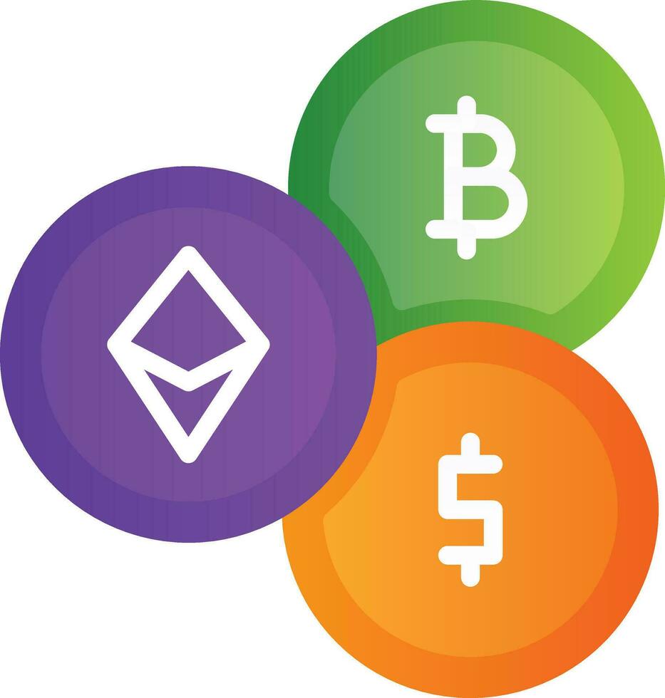 Cryptocurrency Vector Icon Design