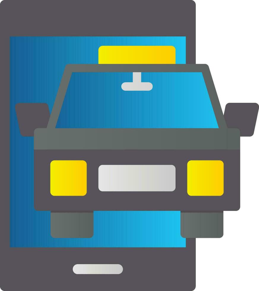 Taxi Vector Icon Design