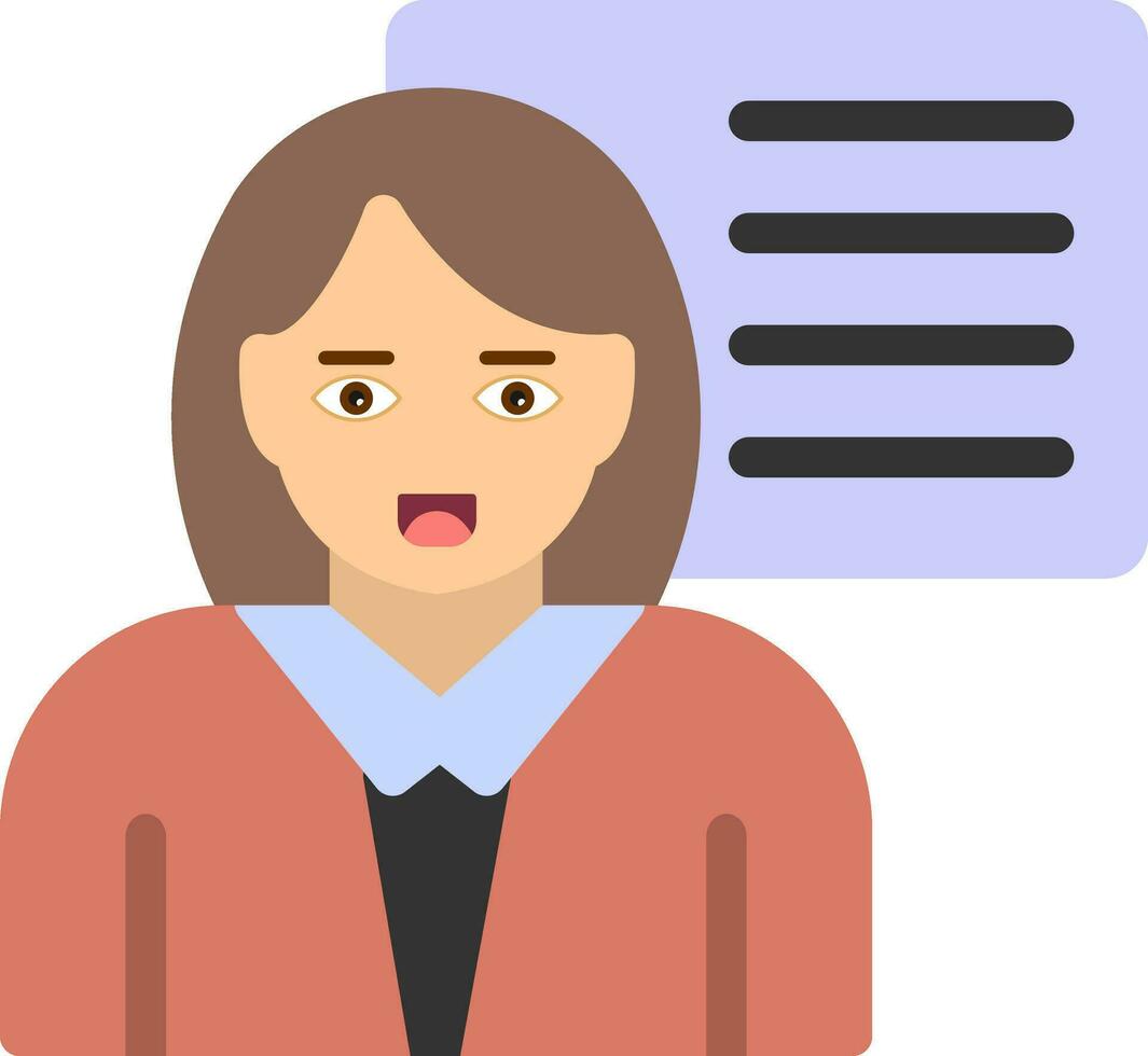 Teacher Vector Icon Design