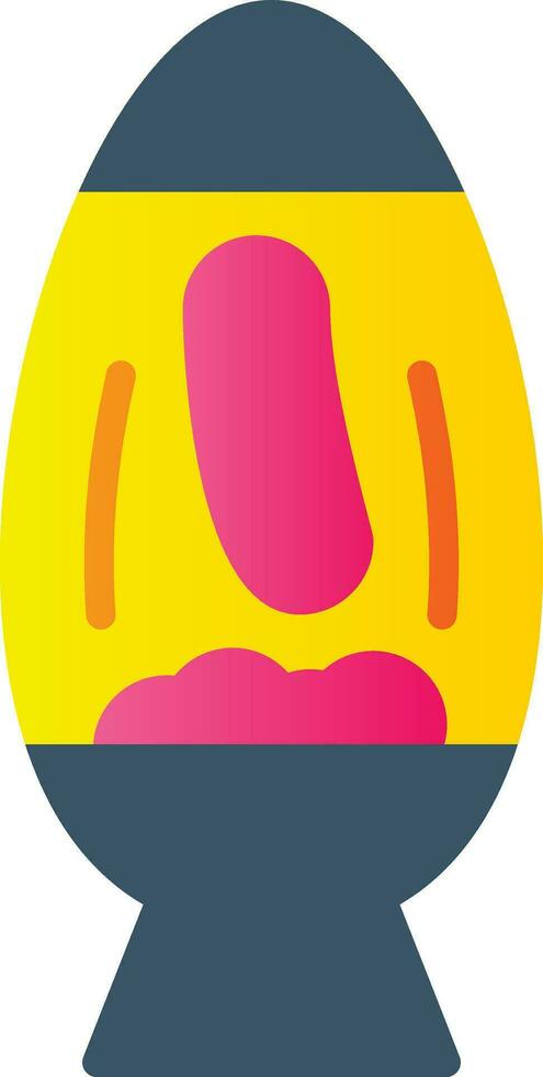 Lava Lamp Vector Icon Design