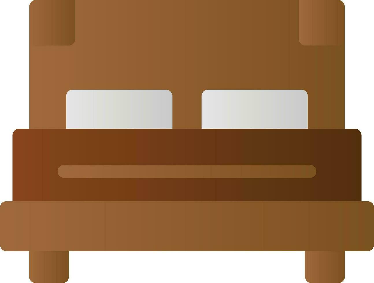Double Bed Vector Icon Design