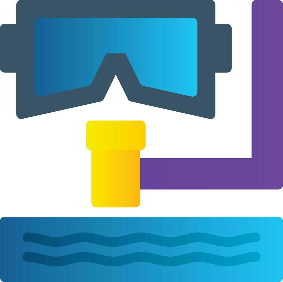 diseño de icono de vector de snorkel