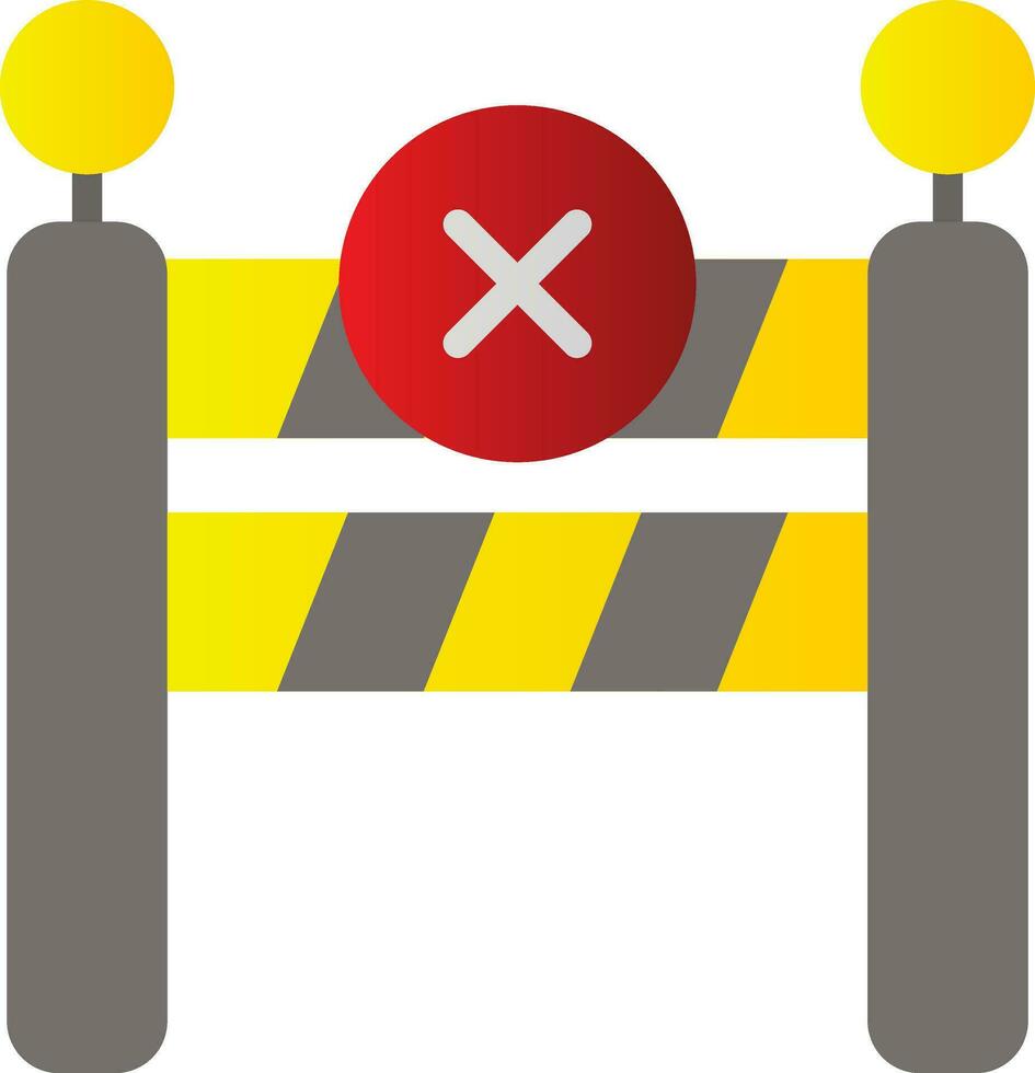 Barrier Vector Icon Design