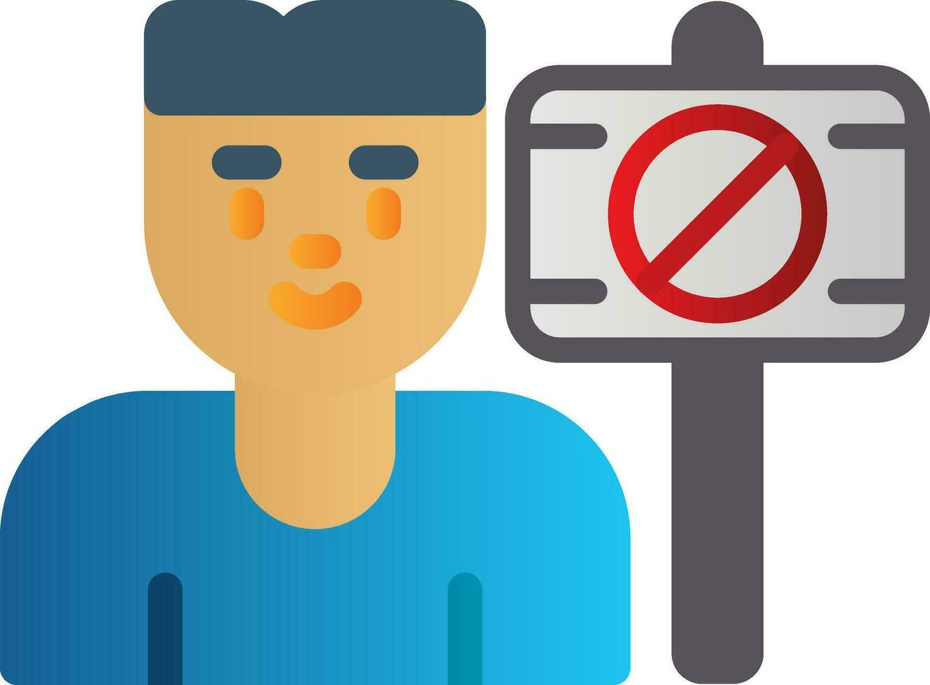 Protester Vector Icon Design