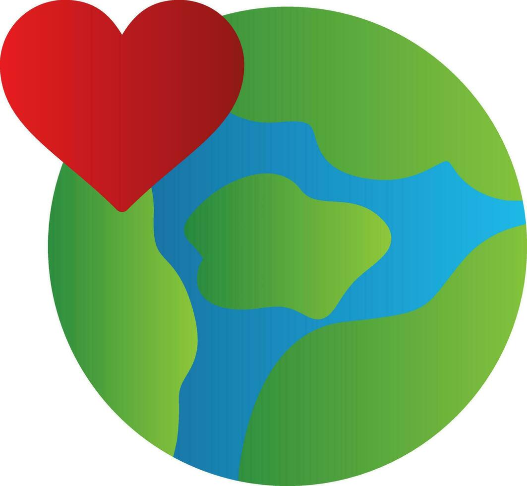 Save The World Vector Icon Design