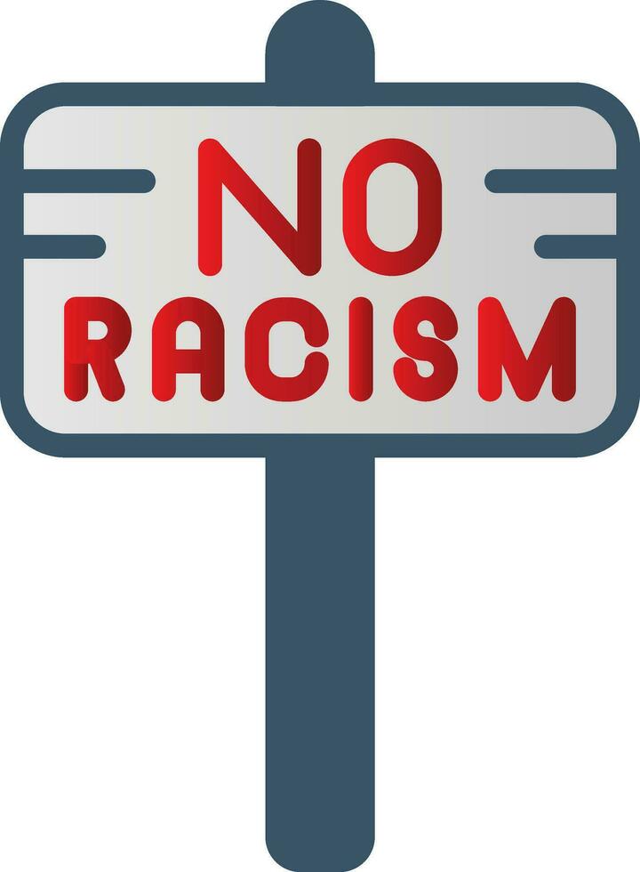No Racism Vector Icon Design