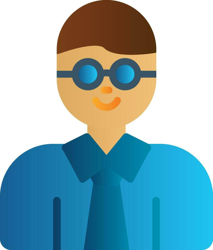 Professor Vector Icon Design