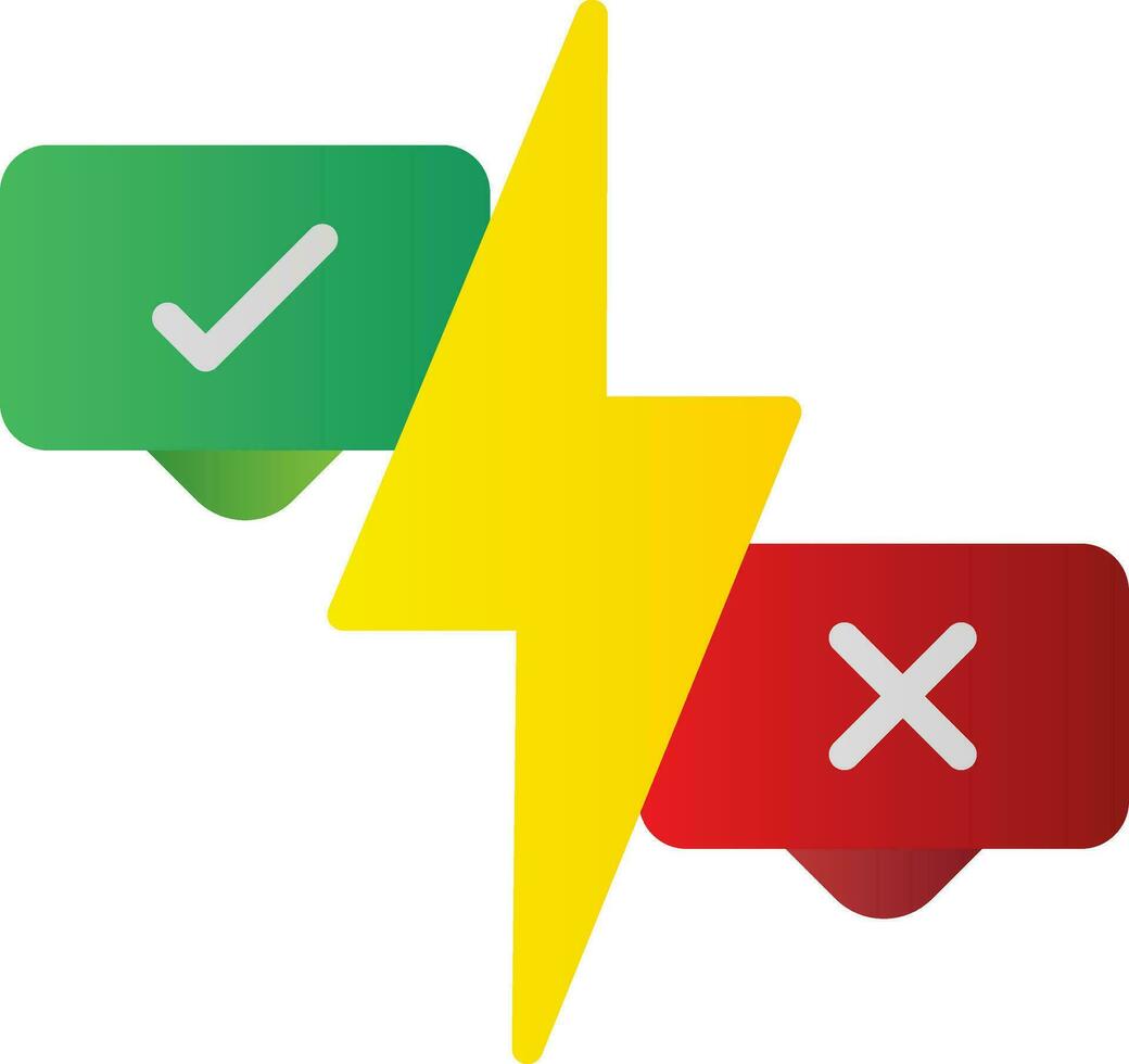 Conflict Vector Icon Design